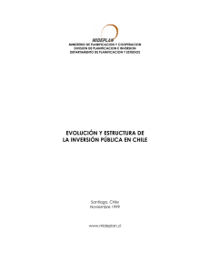 evolución y estructura de la inversión pública en chile