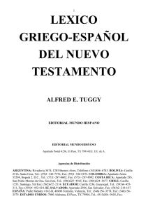 Léxico griego-español del nuevo testamento