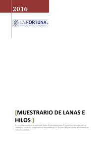 Muestrario de lanas e hilos - Distribuidora la Fortuna Ltda.