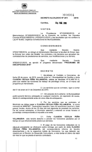 Decretos - Municipalidad de Cerrillos