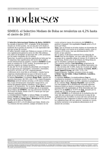 SIMB35: el Selectivo Modaes de Bolsa se revaloriza un 4,2% hasta
