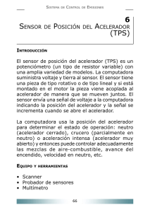 Sensor de posición del acelerador (TPS)