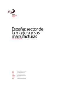 España: sector de la madera y sus manufacturas