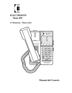 Teléfono ELECTROFON Mod. 855