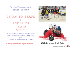 LEARN TO SKATE INTRO TO HOCKEY
