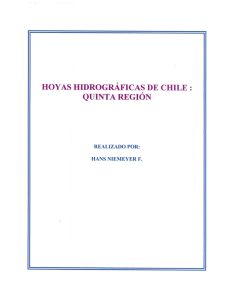 HOYAS HIDROGRÁFICAS DE CHILE: QUINTA REGIÓN