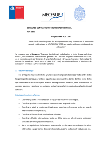 Perfil Coordinador General Programa Acelerador 2015
