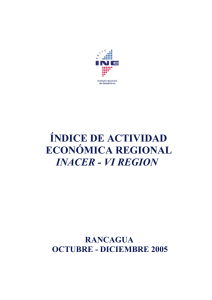 índice de actividad económica regional inacer - vi region