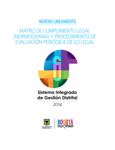 MATRIZ DE CUMPLIMIENTO LEGAL (NORMOGRAMA) Y