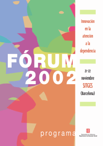 FÓRUM 2002 - Servicio de Información sobre Discapacidad
