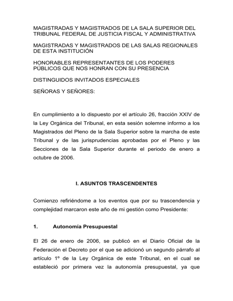 magistradas y magistrados de la sala superior del tribunal