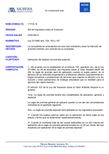 Morera Bargués Asesores, SL. NUM-CONSULTA V1715