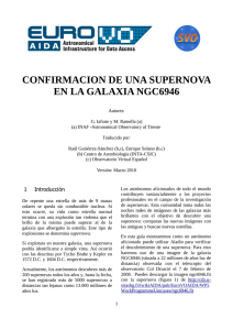 CONFIRMACION DE UNA SUPERNOVA EN LA GALAXIA NGC6946