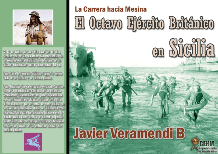 el octavo ejército británico en sicilia. la carrera hacia mesina