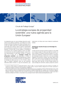 La estrategia europea de prosperidad sostenible