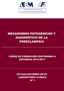 mecanismos patogénicos y diagnóstico de la preeclampsia