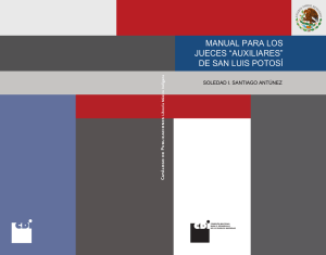 Manual para Jueces Auxiliares en San Luis Potos&iacute;, M&eacute;xico