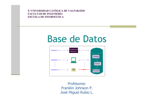 Base de Datos - Escuela de Ingeniería Informática