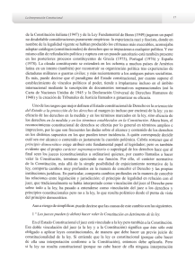 de la Constitución italiana (1947) y de la Ley Fundamental de Bonn