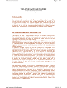 volcanismo submarino