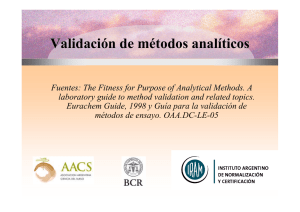 Validación de métodos analíticos por Ariel Soso, Alejandro Rimini