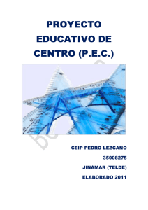 PROYECTO EDUCATIVO DE CENTRO (P.E.C.)