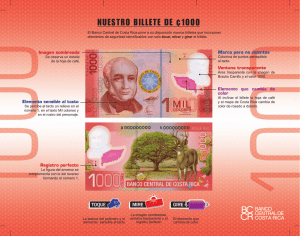 nuestro billete de ¢1000 - Banco Central de Costa Rica