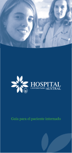 Guía para el paciente internado - Hospital Universitario Austral