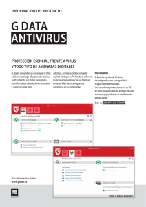 Información del producto G Data Antivirus