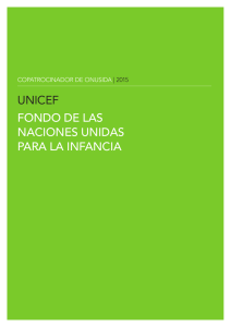 UNICEF FONDO DE LAS NACIONES UNIDAS PARA LA INFANCIA
