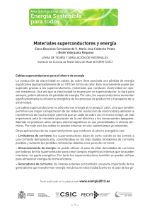Materiales superconductores y energía