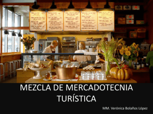 MEZCLA DE MERCADOTECNIA TURÍSTICA