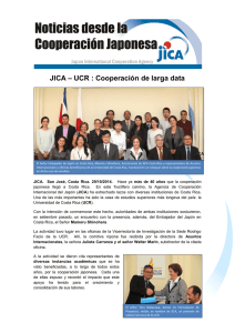 JICA – UCR : Cooperación de larga data (PDF/624KB)
