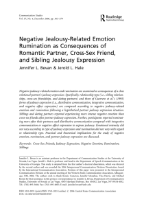 Negative Jealousy-Related Emotion Rumination
