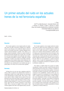 Un primer estudio del ruido en los actuales trenes de la red