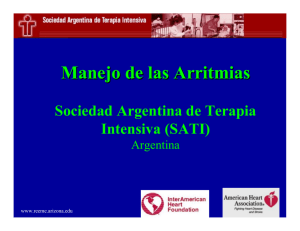 Manejo de las Arritmias Sociedad Argentina de Terapia Intensiva