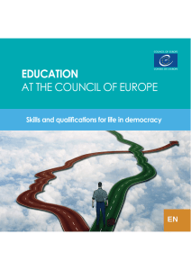 Presentation leaflet: Education at the Council of Europe