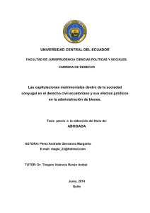 UNIVERSIDAD CENTRAL DEL ECUADOR Las capitulaciones