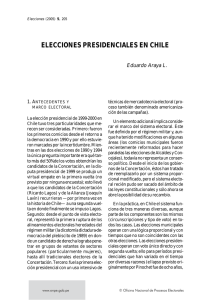 ELECCIONES PRESIDENCIALES EN CHILE