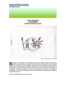 la biomasa - Sociedad Geográfica de Colombia