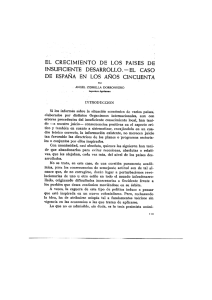 EL CRECIMIENTO DE LOS PAISES DE INSUFICIENTE