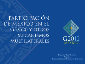 El multilateralismo hoy: G20 y G8