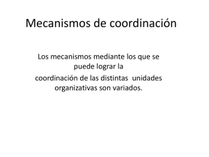 Mecanismos de coordinación