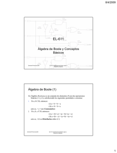 Algebra de Boole y Conceptos Basicos - U