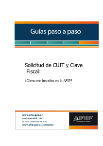 Solicitud de CUIT y Clave Fiscal