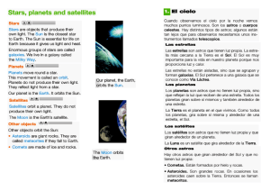 Stars,I planets and satellites