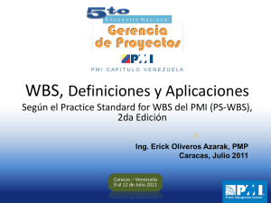 WBS - PMI en América Latina