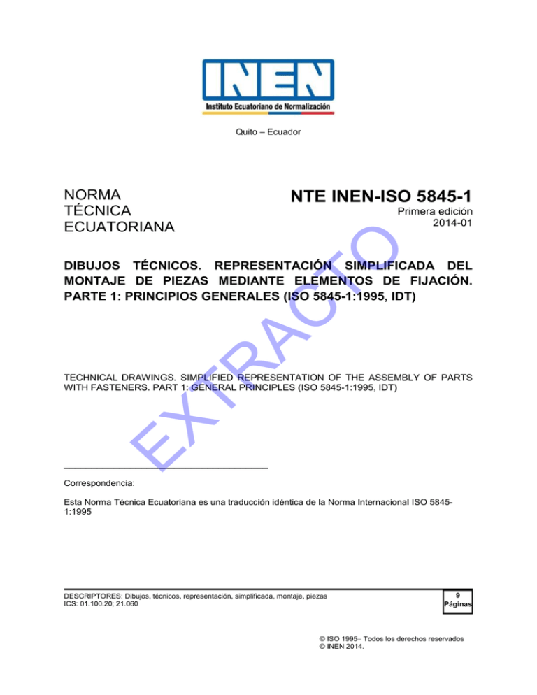 Nte_inen_iso_5845-1e.. - Servicio Ecuatoriano De Normalización