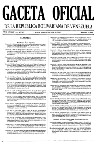 Page 1 GACETA 0FICIAL DE LA REPUBLICABOLIVARIANA DE