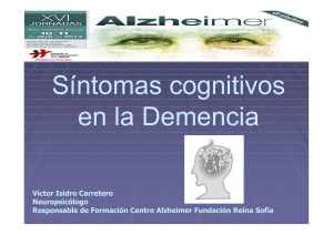 Síntomas cognitivos en la Demencia